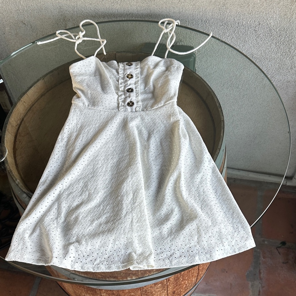 Charming White Youths Dress